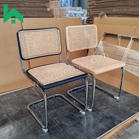 Chaises de salle à manger modernes et confortables en bois massif, style antique et contemporain, avec dossier en rotin Cesca, pour restaurants et hôtels – Offre Spéciale