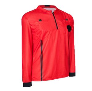 两个隐藏口袋100% 聚酯互锁轻质性能足球长袖裁判运动衫 - Product Image 6