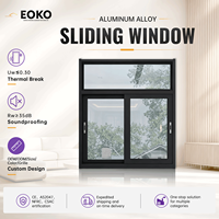 Fenêtres coulissantes en aluminium professionnelles EOKO, double vitrage, approuvées CSA, pour régions froides, fenêtres coulissantes pour villa, projet résidentiel