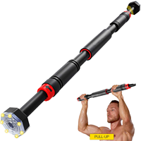 Barra de dominadas portátil para puerta, de acero resistente y ecológica, para gimnasio en casa, sin necesidad de taladrar, soporte de entrenamiento horizontal, carga máxima de 400 kg