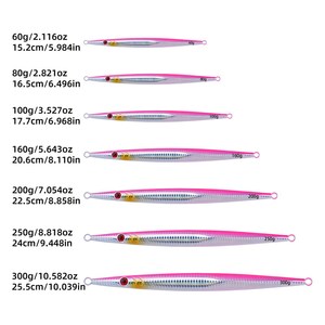 Señuelo <span class=keywords><strong>de</strong></span> Pesca <span class=keywords><strong>de</strong></span> Larga Distancia, Jig para Pesca Marina, Tira Larga <span class=keywords><strong>de</strong></span> Arrastre Rápido, Acero Inoxidable, Cebo Vivo, 60-300g, Hundimiento Rápido, Movimiento Lento - Product Image 4