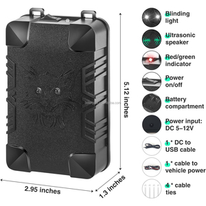 Repeller per topi con controllo dei parassiti ad ultrasuoni professionale per interni con pulci-Logo con luci stroboscopiche in materiale ABS-per autocarri - Product Image 6