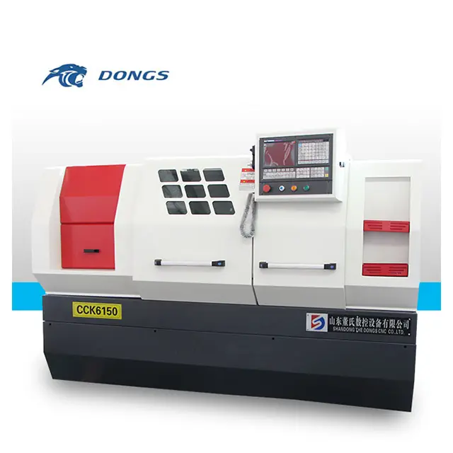 DONGS Cnc metal girando torno Flat Bed Lathe Machine CK6150 processo torno mecânico na China Torno para venda