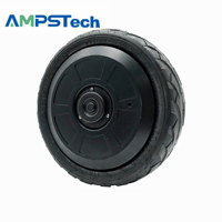 Moteur de moyeu AMPSTech pour AGV extérieur, roue de 10 pouces, 48VDC, 30Nm, à arbre unique, étanche IP67, charge lourde 500KG