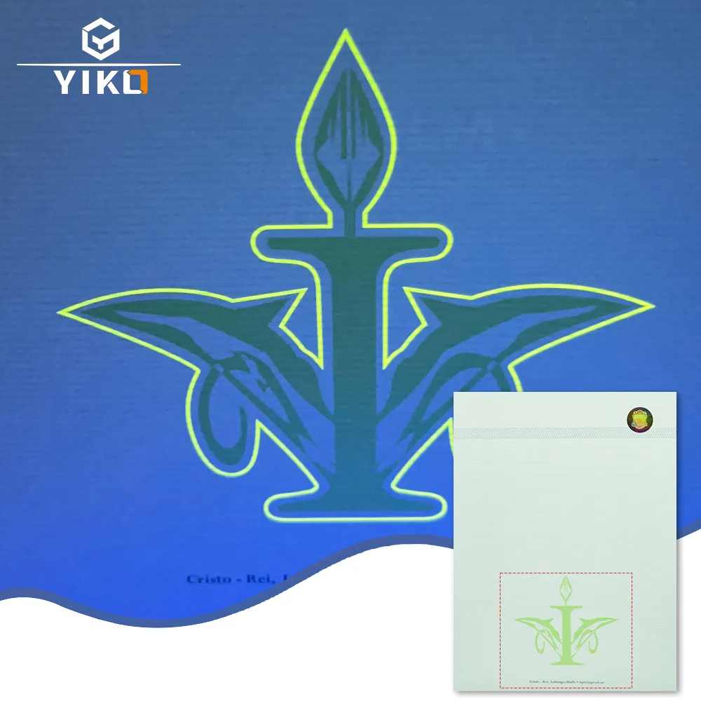 Tinta verde fluorescente UV invisível para impressão de tela de certificado de diploma anti-falsificação Oem para segurança de papel de certificado A4