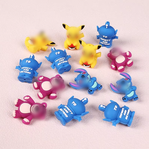 Bolígrafos de Diseño de Lujo con Cuentas Decorativas 3D de Dibujos Animados, <span class=keywords><strong>Pika</strong></span> Chu, Fresa, Oso, Silicona de Grado Alimenticio, Ecológica, Suave - Product Image 2