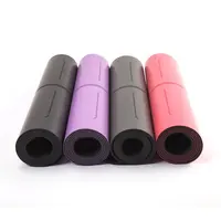 ODM-esterilla antideslizante de goma Natural para Yoga, distribuidor personalizado, barata, 5mm, cuero PU
