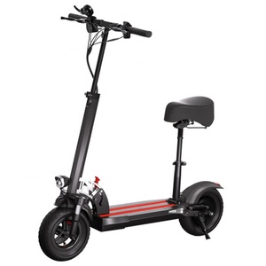 Bicicleta Eléctrica Plegable de Venta Directa de Fábrica con Asiento, Batería de Litio de 48V 10A, Scooter con Neumáticos Inflables de 10 Pulgadas - Product Image 1
