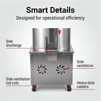 Mélangeur vertical industriel robuste pour farine, 400 kg/h, moteur automatique, machine à pétrir la pâte pour usine de transformation alimentaire