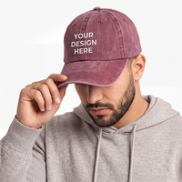 Gorra de Béisbol de Algodón Lavado Personalizada OEM ODM, 6 Paneles, Sin Estructura, Marca Privada, Estilo Vintage, Venta al Por Mayor