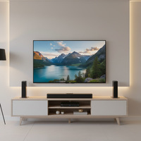 Barre de son pour téléviseur, système de cinéma maison sans fil trois-en-un avec amplification des basses intégrée, 6 haut-parleurs, son surround 2.1 canaux