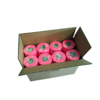 Ruban de marquage forestier en PVC fluorescent haute visibilité de 50 m, rose, un incontournable pour tous les géomètres