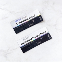 Autocollants et étiquettes holographiques de luxe et boîtes en papier pour petits flacons de 3 ml, 5 ml, 10 ml