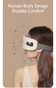 Masseur oculaire sans fil, vibration intelligente, soins oculaires portables, machine de massage de beauté avec compression thermique - Product Image 4