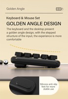 Teclado de Máquina de Escribir Ergonómico con Conexión Estable de 2.4GHz, Teclas Redondas Retro para Mac/Windows/PC