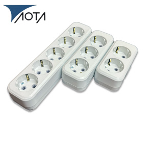Ucuz Fiyatlı Endüstriyel Kalite Avrupa Tipi Priz Uzatma Kablosu 5'li Priz Çoklayıcı Akım Koruyucu 1.8m Kablo 10A Nominal Akım - Product Image 4