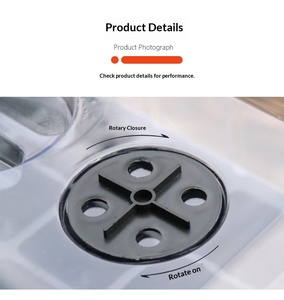 24 תאים PS קל משקל, נושם, מגש גידול מלבני עם חורי ניקוז, ניתן לשימוש חוזר, מכסי הידרופוניקה - Product Image 6