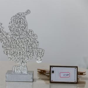 Nouvelle Lampe LED Bonhomme de Neige 10L Blanc Chaud en MDF, Alimentée par Piles, IP20, pour Décoration de Noël, Fêtes et Maison 2024 - Product Image 6