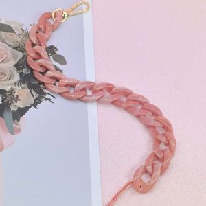 カラフルなアクリルチェーンストラップゴールドフック付きハンドバッグ用おしゃれなDIYバッグアクセサリー財布交換用複数シェード - Product Image 6