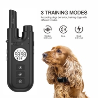 2-in-1 Wasserdichtes Jagd-Beeper-Halsband & Fernbedienung Hundetrainingshalsband mit 3 Trainingsmodi Vibration Schock Piepton