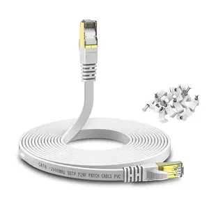 Cable Ethernet Cat8 de 10 pies de alta velocidad, 40Gbps, 26AWG, Cable LAN de Internet resistente, cable de conexión de red Cat8 SFTP RJ45 blindado