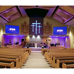 תצוגת LED מסוג COB בגודל 1.25 מ\\\"מ, 27.06 אינץ' באלכסון, טווח צבעים רחב, תצוגה לכנסייה, קיר וידאו, שלט דיגיטלי, מסך רקע לכנסייה - Product Image 3