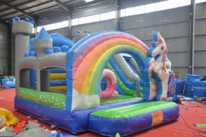 Château gonflable <span class=keywords><strong>licorne</strong></span> personnalisable pour enfants pour les célébrations d'<span class=keywords><strong>anniversaire</strong></span> de divertissement en plein air ou les locations commerciales - Product Image 5