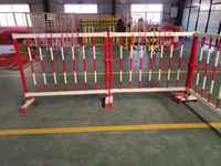 Barrera de Tráfico Extensible Aislada, Portátil, de Alta Resistencia, en Amarillo/Rojo/Negro/Rojo/Verde, Barrera de Seguridad, Barandilla, Superventas