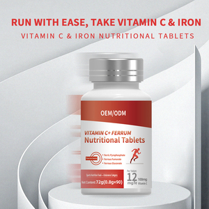 OEM/ODM Vitamin C <strong>Iron</strong> Nutrition Tablets - Endurance Sports Nutrition <strong>Supplement</strong> for Stamina, Energy and Recovery - Product Image 2