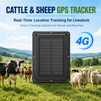 Nouveau localisateur GPS solaire 4G pour bovins et ovins avec garantie d'un an pour les pâturages à distance dans les zones montagneuses 	 Solartracker