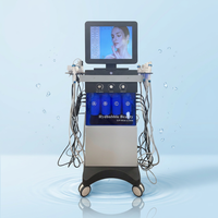 SUPER RÉDUCTION - Appareil de soin du visage Hydrodermabrasion 14 en 1 - Machine de nettoyage de la peau du visage à jet d'oxygène et bulles d'eau H2O2