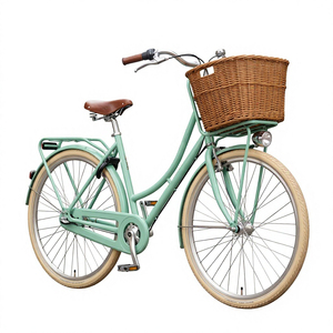 Vélo de ville pour <span class=keywords><strong>femme</strong></span> de style <span class=keywords><strong>hollandais</strong></span> vintage, <span class=keywords><strong>26</strong></span> <span class=keywords><strong>pouces</strong></span>, avec cadre en acier au carbone, vente en gros personnalisée - Product Image 1