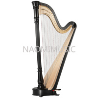 Harpe à pédales PRO Bow Brand en nylon/cordes/fils, 47 cordes, ensemble complet G0-C7, chariot extensible pour harpe de concert