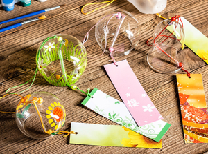 Carillon éolien Furin en verre traditionnel personnalisé pendentif transparent lucide carillon éolien en verre de mer bouteille en verre - Product Image 4