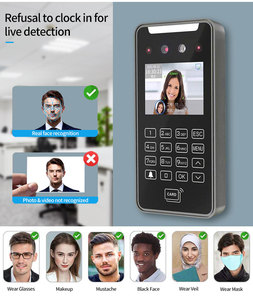 Doanh Nghiệp kiểm soát truy cập 2.8inch cảm ứng LCD 2MP máy ảnh sinh trắc học nhận dạng khuôn mặt Wifi kiểm soát truy cập nhân viên thời gian tham dự - Product Image 5