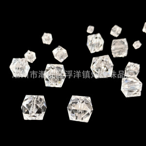 Acrylic Ice Cubes Transparent Square Loose <b>Beads</b> For Jewelry Making DIY Craft Supplies - Product Image 5