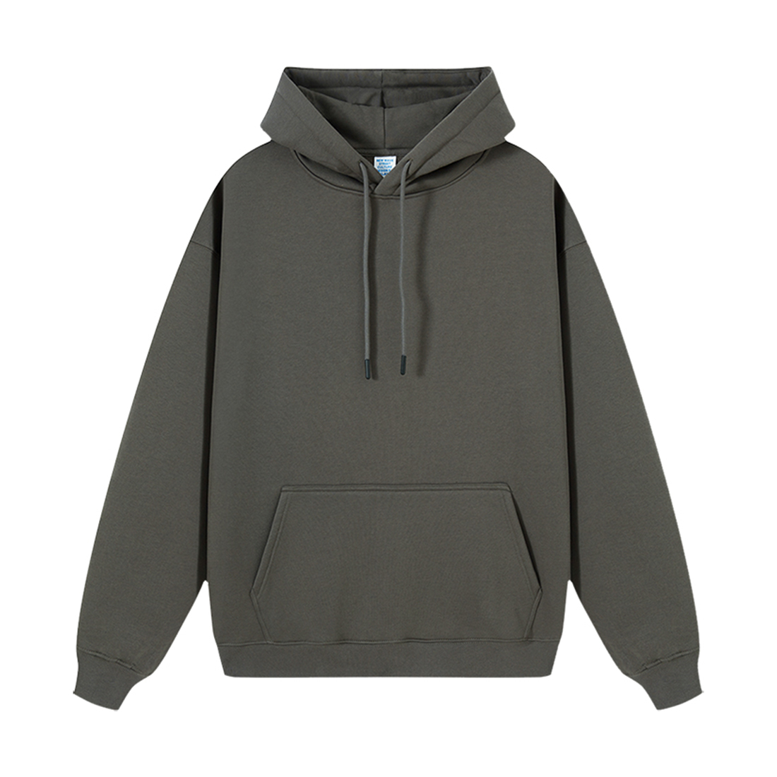 Sweat à capuche gris fer