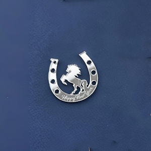 Décorations de gâteaux et cupcakes en acrylique pour le <span class=keywords><strong>Nouvel</strong></span> <span class=keywords><strong>An</strong></span> 2026, motif sabot de cheval - Product Image 4
