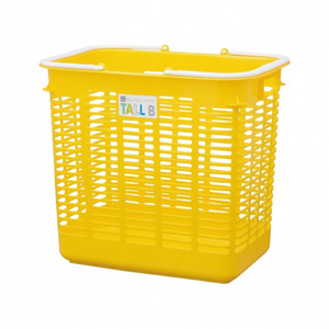 Design multiuso con cestello portaoggetti alto giallo - Product Image 1