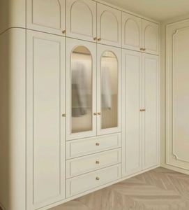 Armario Modular de Lujo Ligero, Muebles Minimalistas Modernos Personalizados para Hotel, Apartamento, Comedor, Dormitorio, Armarios de Madera - Product Image 4