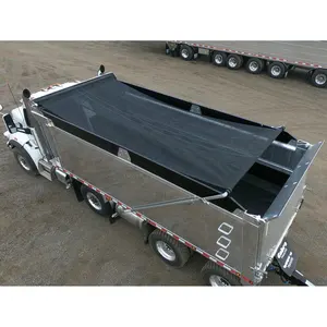 Sistema di copertura per autocarro con cassone ribaltabile in PVC tela cerata per camion