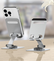 Support de téléphone portable pliable et pivotant à 360°, réglable et ergonomique, pour bureau