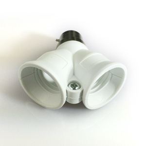 2 en 1 Double <span class=keywords><strong>E27</strong></span> Socket Base Extender Splitter Converter Plug Adapter Bulb Lamp Holder <span class=keywords><strong>B22</strong></span> to 2E27 - Product Image 4