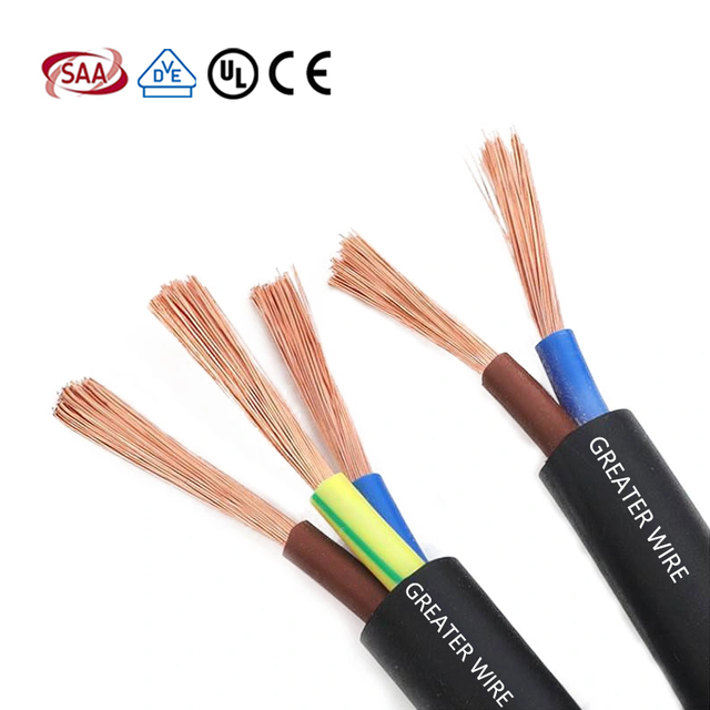Hot Royal Cord 2/3/4/5/6 Core Flexible Electric Cable PVC Sheathed Copper Stranded Conductor for Heating Application Pure Copper