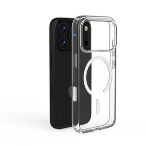 <span class=keywords><strong>Coque</strong></span> magnétique transparente pour Apple <span class=keywords><strong>iPhone</strong></span> 17 16 15 14 Pro Max, étui transparent pour <span class=keywords><strong>iPhone</strong></span> 17 Pro Max avec bouton d'<span class=keywords><strong>action</strong></span> de la caméra - Product Image 1