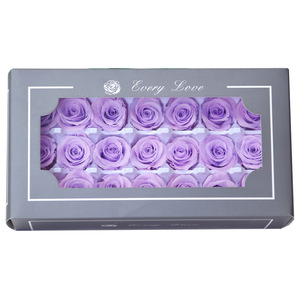 2026 21 pièces Rose éternelle 2-3CM de diamètre Fleurs Matériel Boîte cadeau Mini rose préservée Fleur préservée en boîte - Product Image 6
