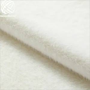 Keqiao Factory fashionable hot sale faux mink fur white faux fur for Jackets bags shoes scarf hat