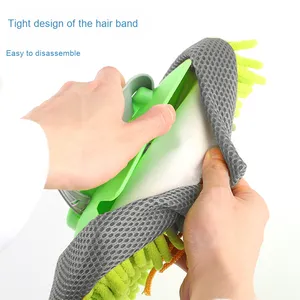 Cọ rửa xe dạng kéo ba đoạn, chất liệu nhung, gắn trên xe, với lông mềm, chất liệu nhựa, dụng cụ vệ sinh tiện lợi - Product Image 4