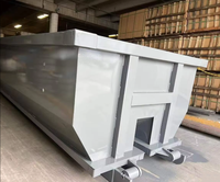 Autbound Heavy Duty Q235 Steel Construction Déchets Roll off Dumpster avec Surface de pulvérisation de peinture Capacité de 1200kg Garantie 1 an