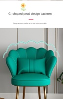 Mobilier de Salle à Manger en Métal Doré de Luxe, Chaises Modernes d'Hôtel pour Banquets de Mariage, Canapé en Tissu à Usage Domestique – Nouveau Produit pour Salon